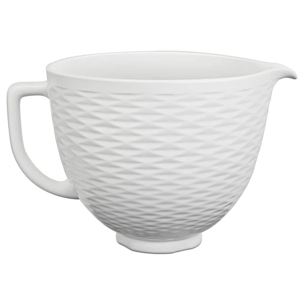 KitchenAid Patterned Ceramic Bowl - White/Blue, 5 qt - Kroger