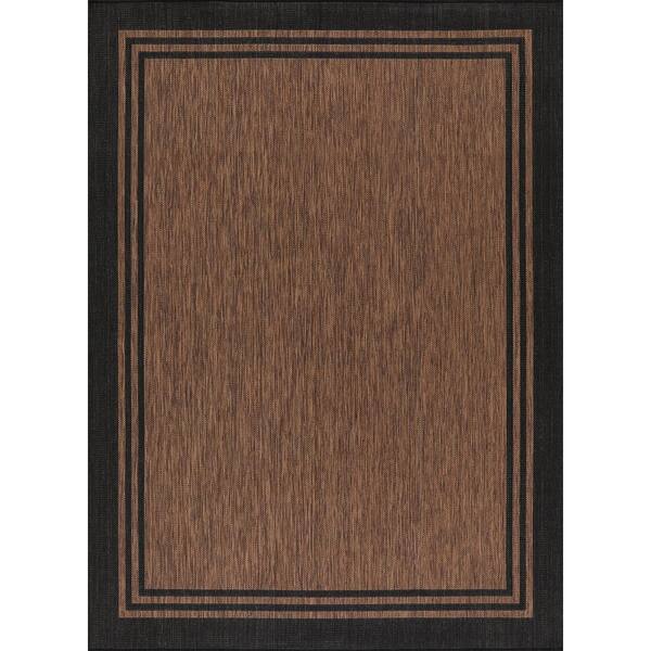 6' x 9' Graphic Steps Outdoor Rug Black - Threshold™