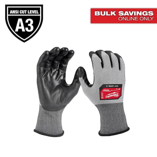 Milwaukee Small High Dexterity Cut 3 Resistant Polyurethane Dipped Outdoor & Work Gloves