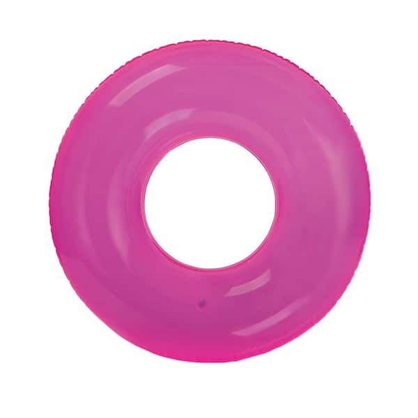 Colorful Transparent Inflatable Swimming Pool Beach Tube Raft (48-Pack)