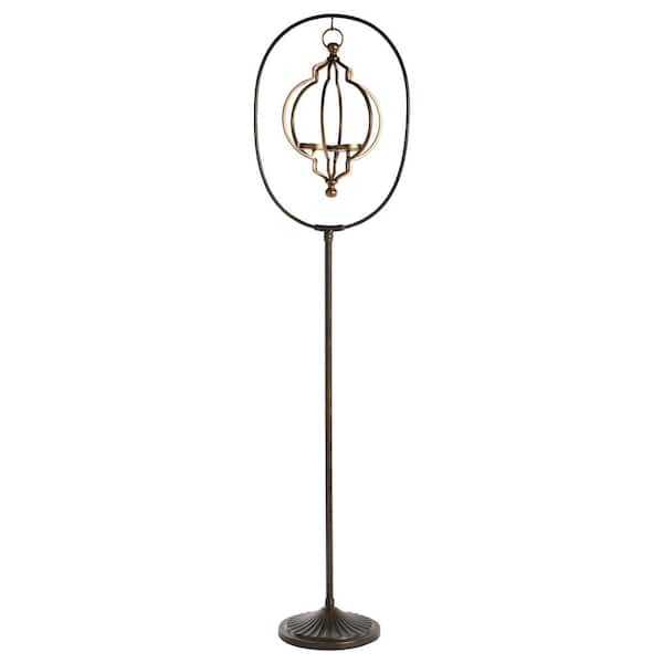 Black Metal Eclectic Candle Lantern