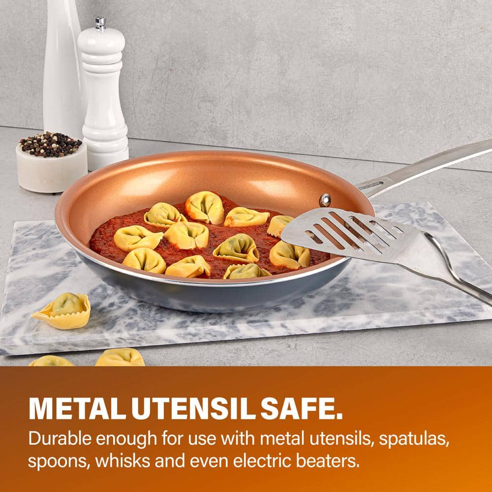 Gotham Steel 20-Piece Gray and Copper Nonstick Cookware and Bakeware Set