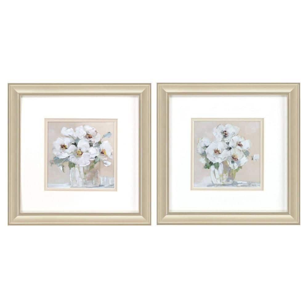 2 Piece Framed Graphic Print Plants & Flowers 12.00 in. x 12.00 in. price history on PriceWatchPro