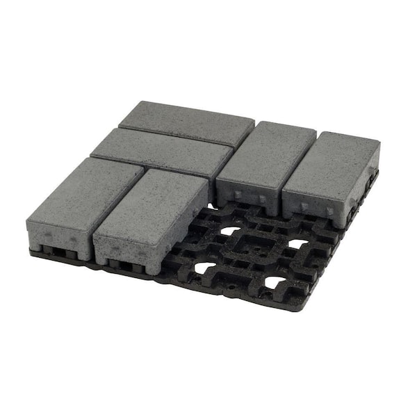 TimberTech 2.5 in. x 16 in. x 16 in. Waterwheel Plastic Paver