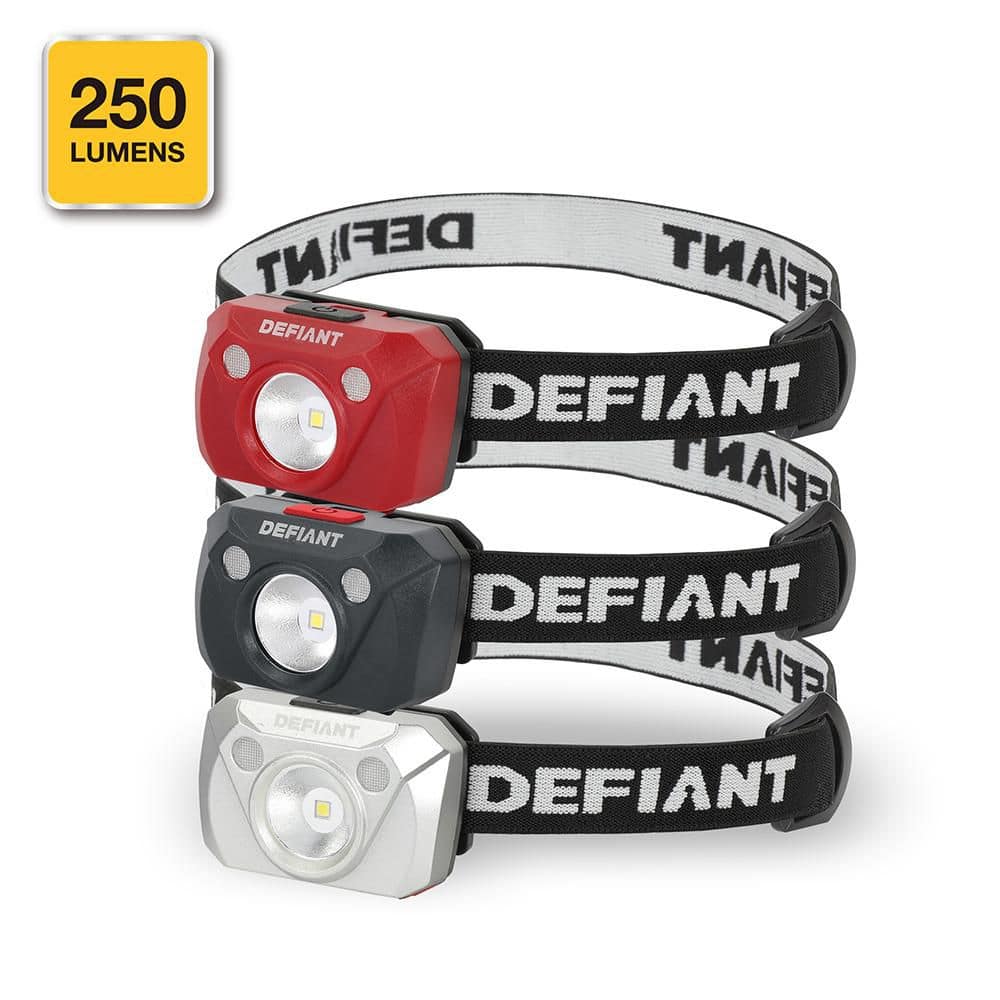 ライト・ランタン DEATH SHADE somabito Defiant 3-Pack 250lm Headlight-3 x 3AAA Battery 91670 - The Home Depot