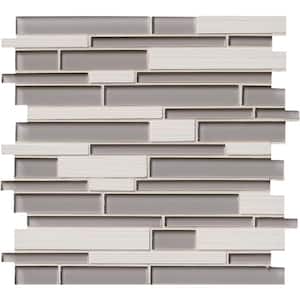 Metro Glacier Interlocking 12 in. x 12 in. Textured Multi-Surface Stone Look Wall Tile (10 sq. ft./Case)