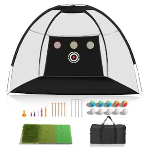 10 ft. x 7 ft. Golf Practice Net with Targets, Golf Mat, Golf Balls and Golf Bag