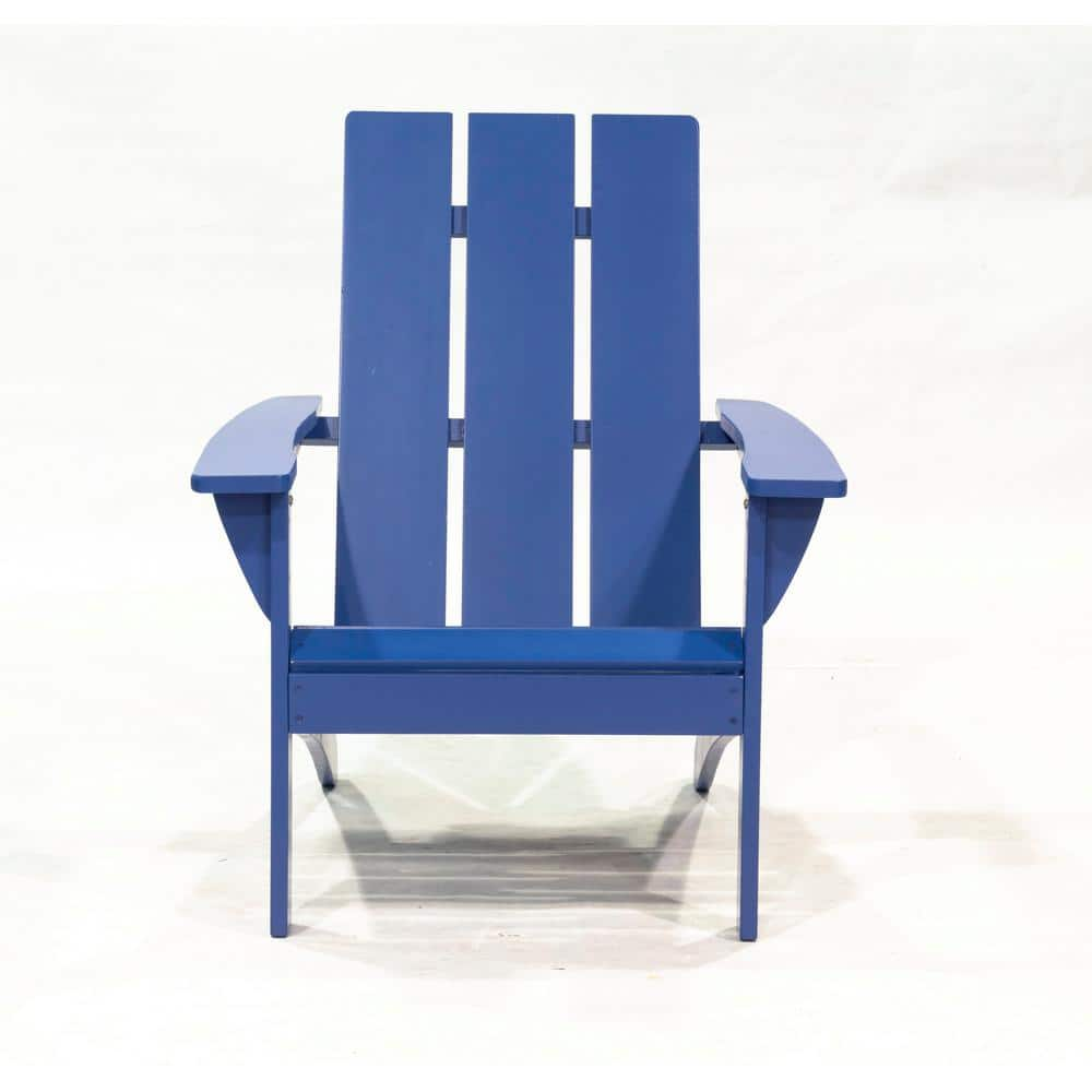 Blue Wood Adirondack Chair DL SS21044 The Home Depot   Wood Adirondack Chairs Dl Ss21044 64 1000 