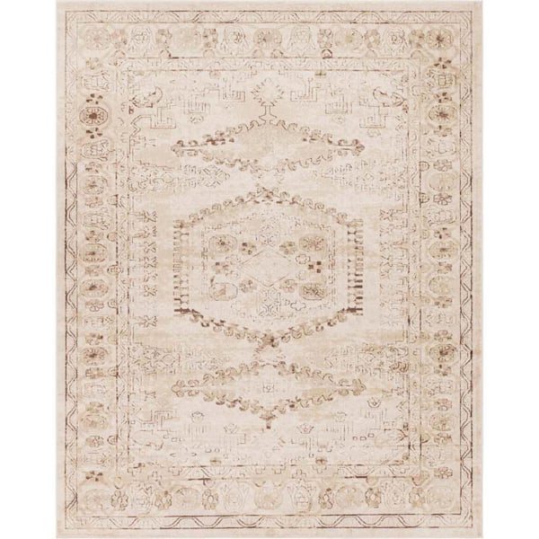 Unique Loom Utopia Larissa Beige 8' 0 x 10' 0 Area Rug