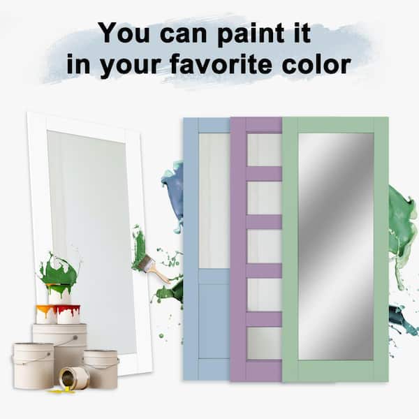 24 in. x 80 in. 10-Lite Clear Glass Right White Solid Core Wood Single Interior Door Kit with Quick Assemble Jamb