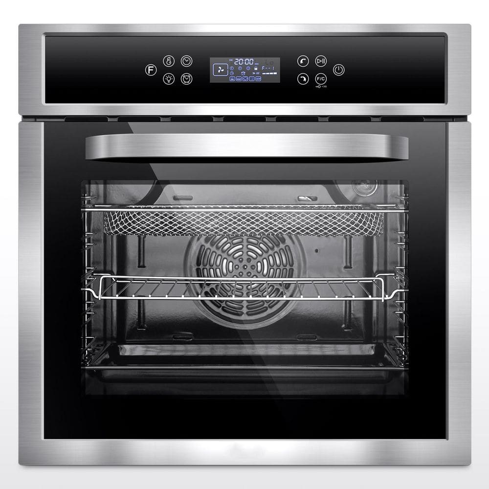 24 in. 2.5 Cu. Ft. Single Electric Wall Oven with Convection & Air Frying, Safety Lock, Timer & Alarm, Stainless Steel price history on PriceWatchPro