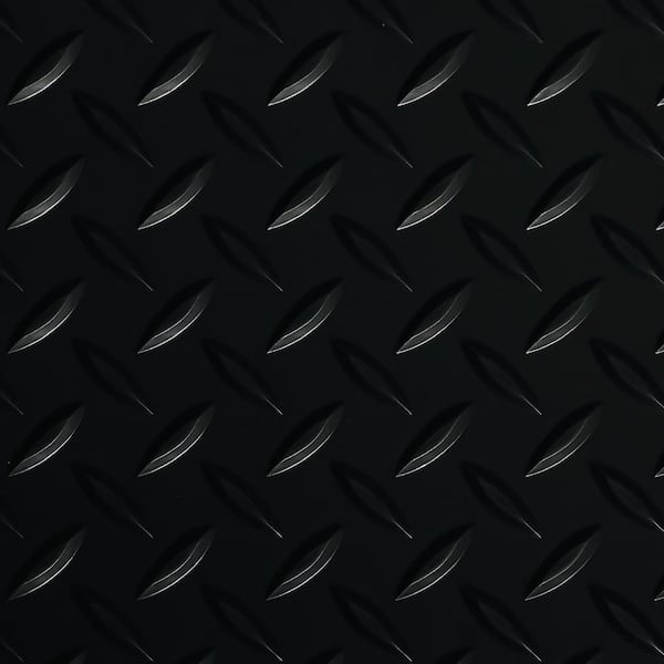 G-Floor 5' x 10' Ribbed Motorcycle Mat - Midnight Black