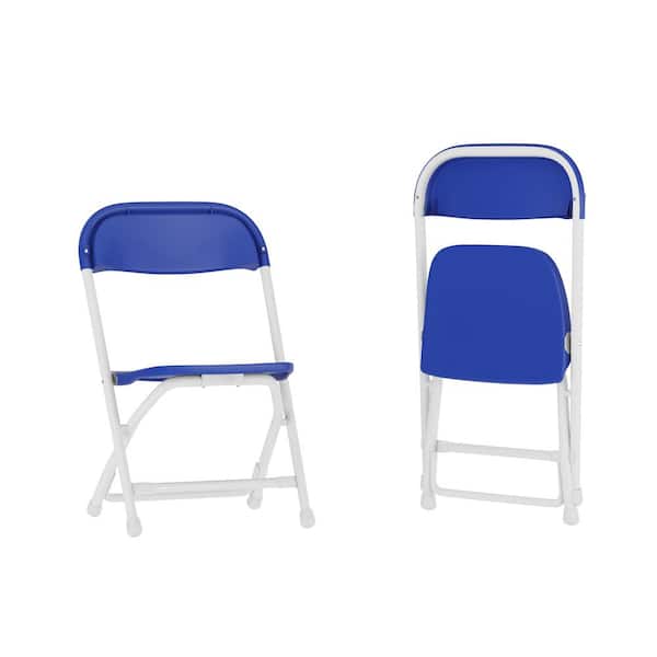 Carnegy Avenue Blue Kids Plastic Folding Chairs (Set of 2)