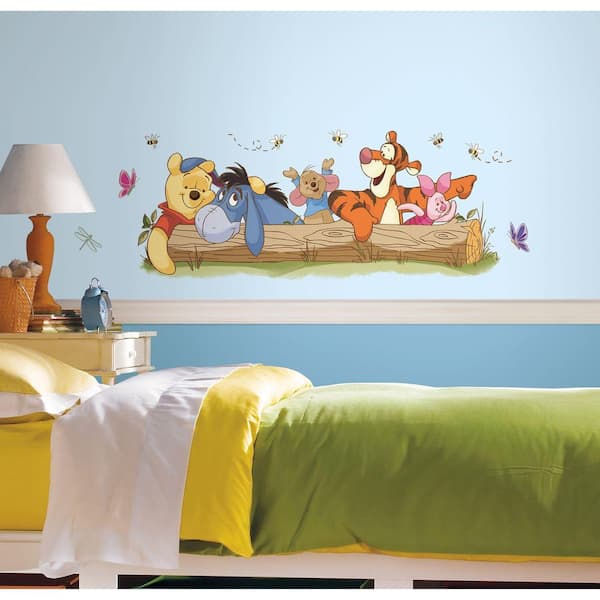 York Wallcoverings 5 in. x 19 in. Winnie the Pooh - Outdoor Fun Peel and Stick Giant Wall Decal