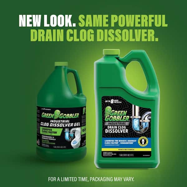 1 Gal. Industrial Strength Gel Grease and Hair Clog Remover for Toilet, Tub, Shower and Sink Drains