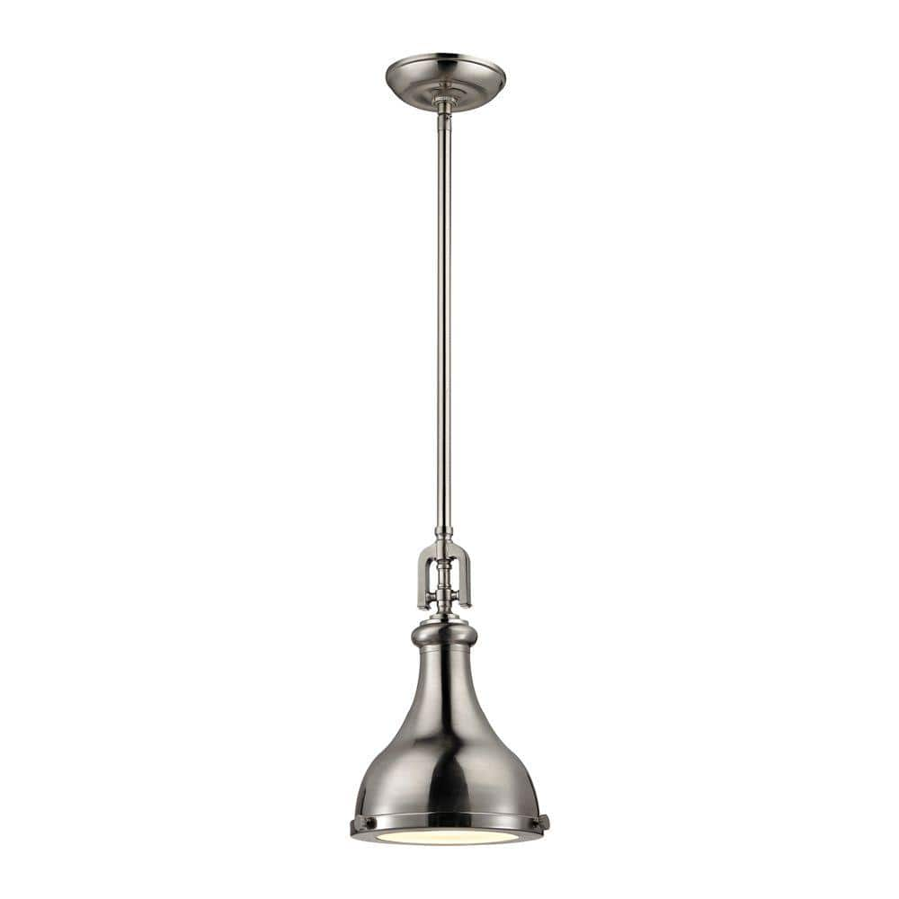 Titan Lighting Rutherford 1-Light Brushed Nickel Pendant TN-13064 - The ...