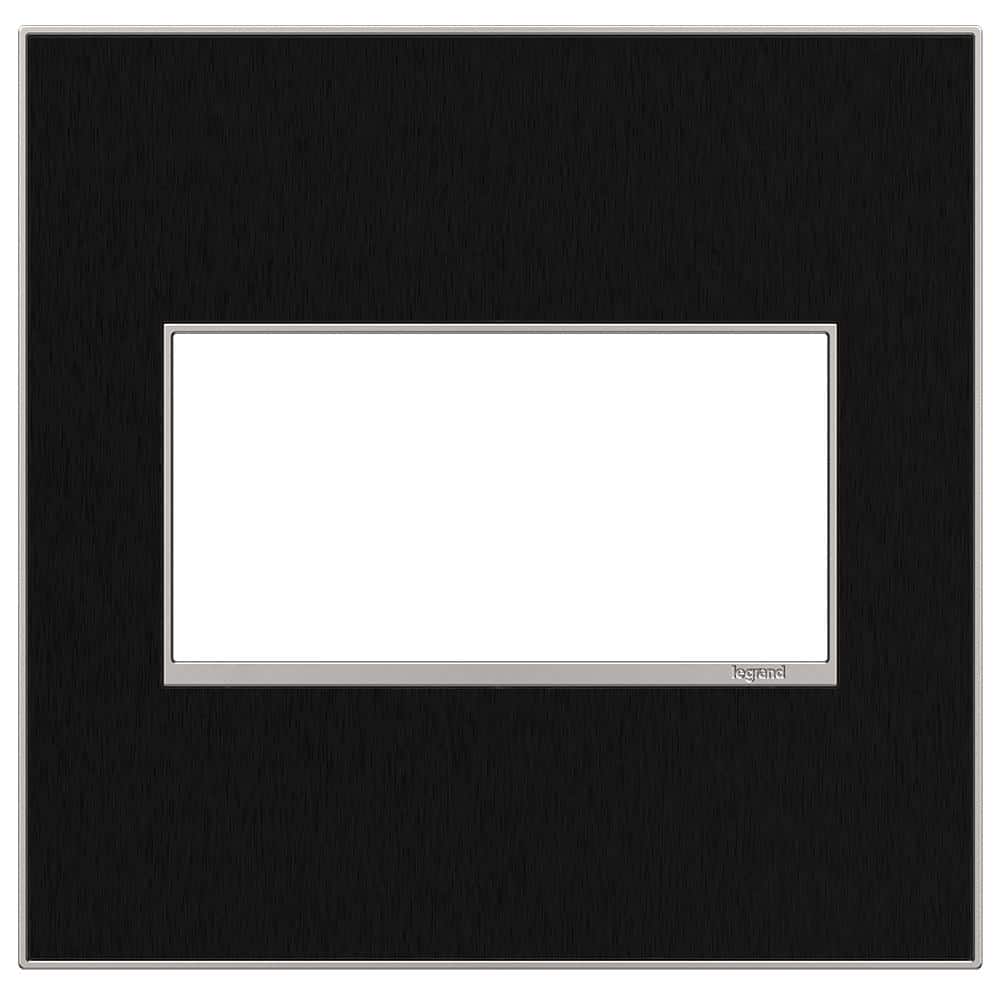 adorne 2 Gang Decorator/Rocker Wall Plate, Black Stainless (1-Pack) price history on PriceWatchPro