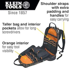 Klein Tools Tradesman Pro 10 in. Tote Organizer and 9 in. Stand-Up Zipper  Tool Bag Set M2O41631KIT - The Home Depot