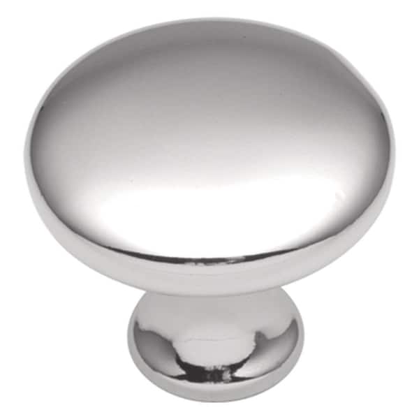 HICKORY HARDWARE Conquest 1-1/8 in. Polished Chrome Cabinet Knob