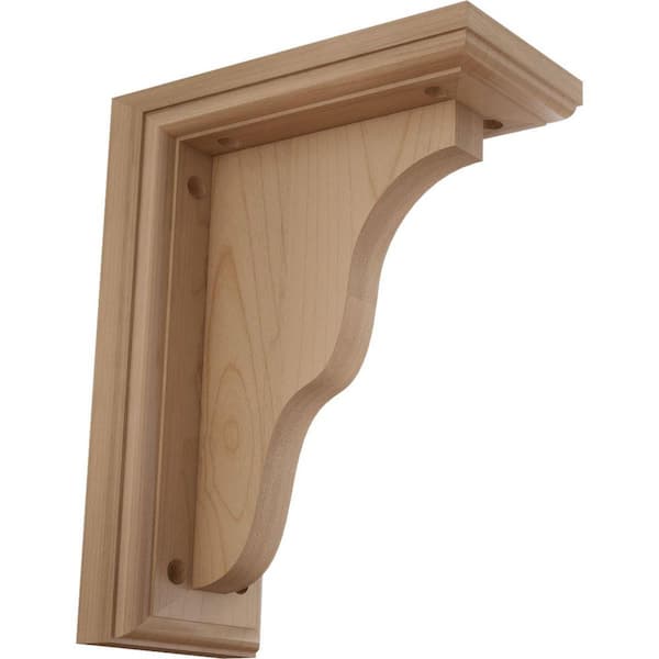 3-1/2 in. x 7 in. x 9 in. Alder Hamilton Traditional Bracket