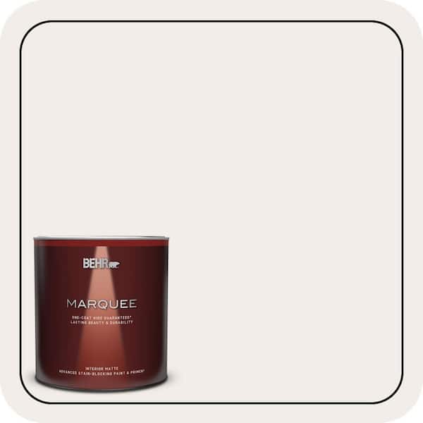 BEHR MARQUEE 1 qt. #N220-1 Spun Wool Matte Interior Paint & Primer