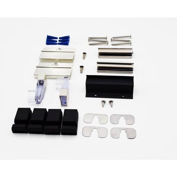 Basco 3/16 in. sliding shower door parts Brushed Nickel (Classic) 20 oz