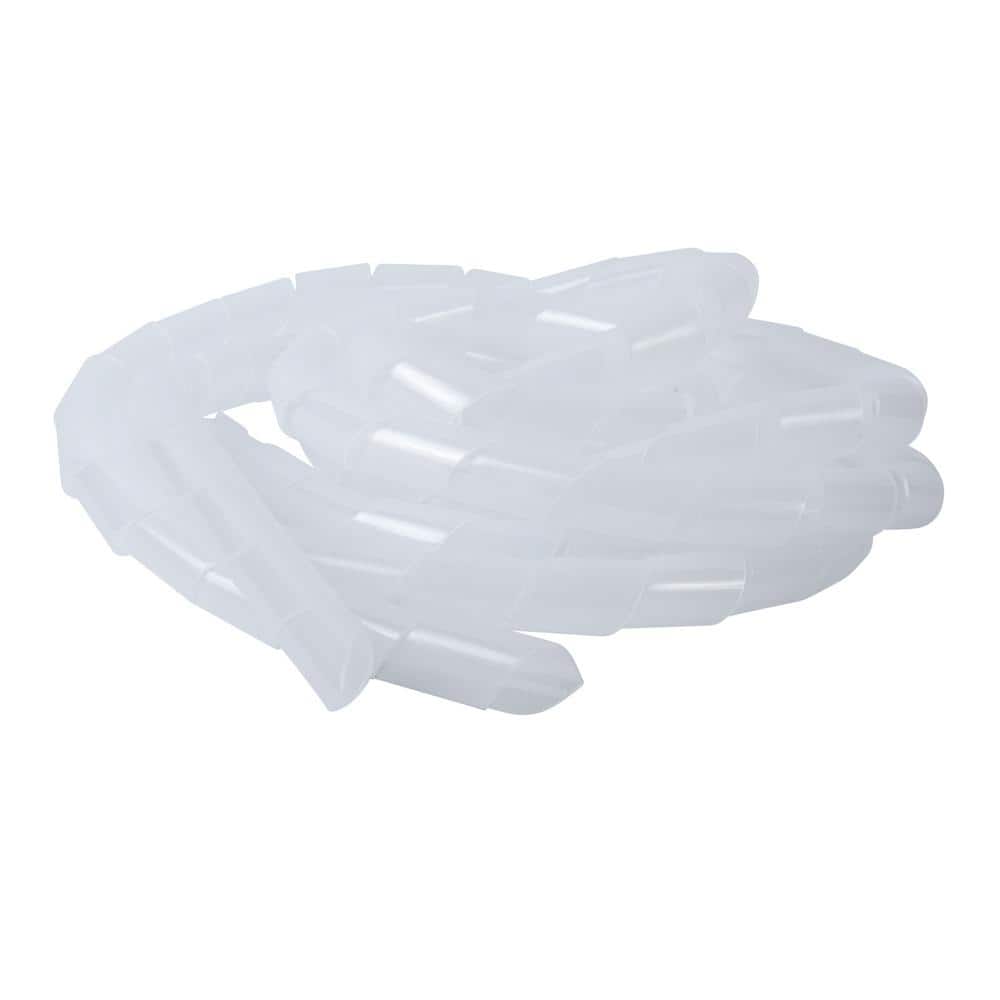 Clear Polyethylene Spiral Wrap Tubing 3.5 ft