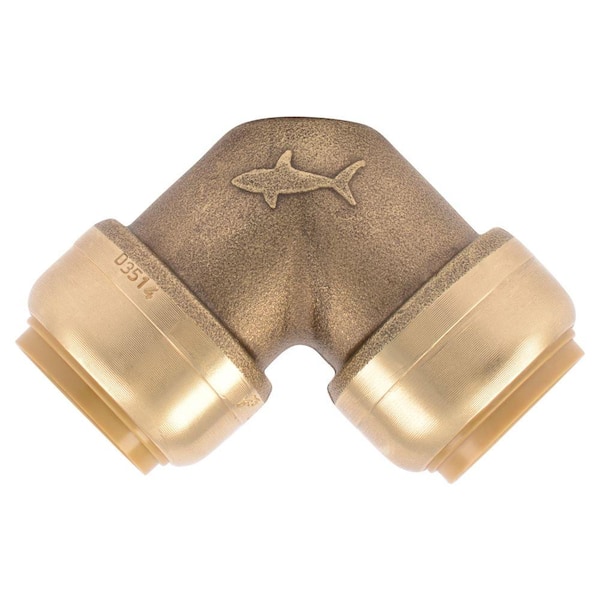 SharkBite 3/4 in. Push-to-Connect Brass 90-Degree Elbow Fitting (10-Pack)