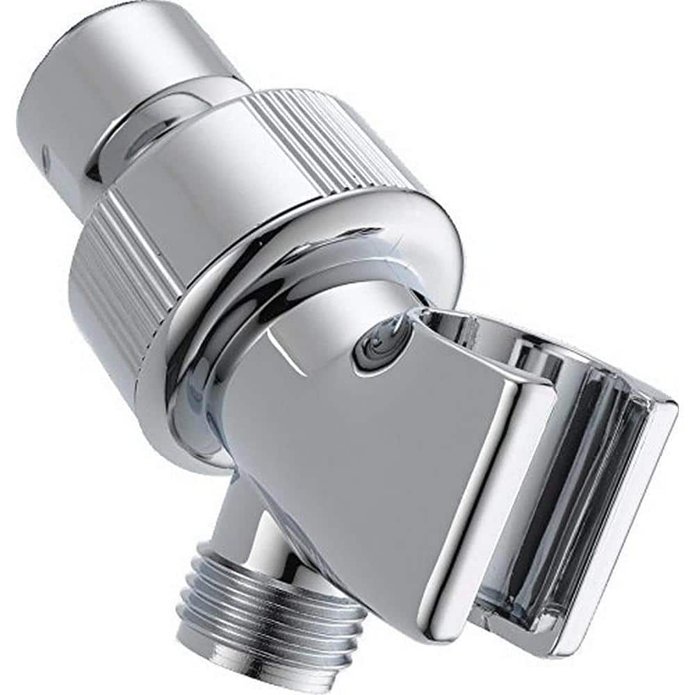 Adjustable Chrome Shower Arm Mount with Bracket