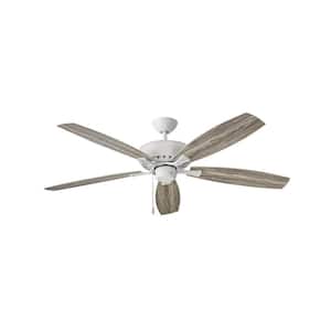 HIGHLAND WET 60 in. Indoor/Outdoor Chalk White Ceiling Fan Pull Chain