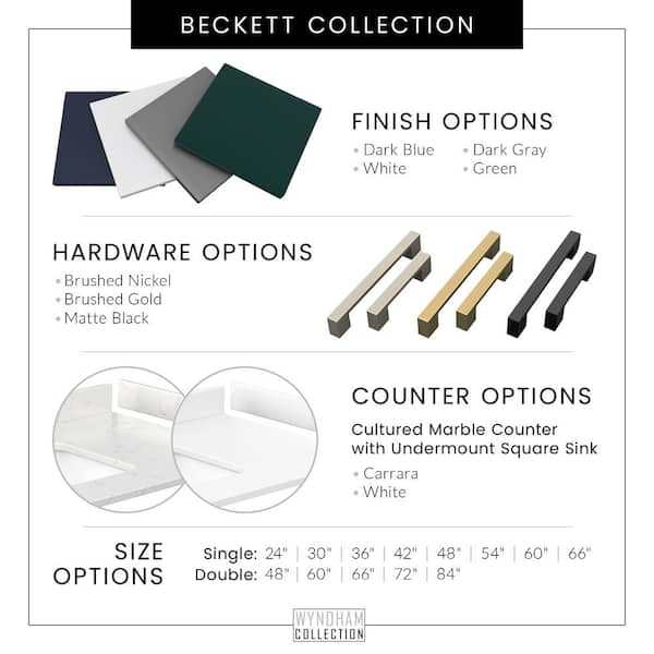 Wyndham Collection Beckett 84 in. W x 22 in. D x 35 in. H