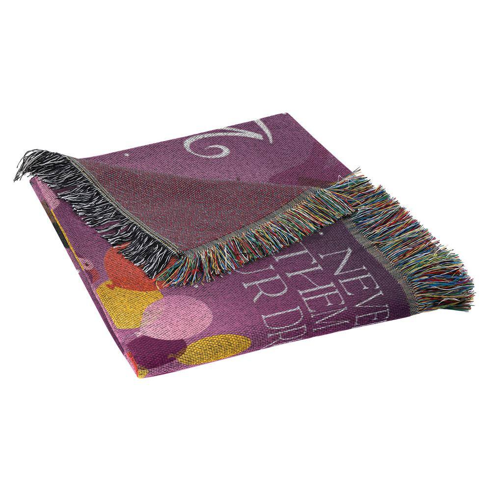 Willy Wonka Dream Purple Woven Tapestry Throw Blanket