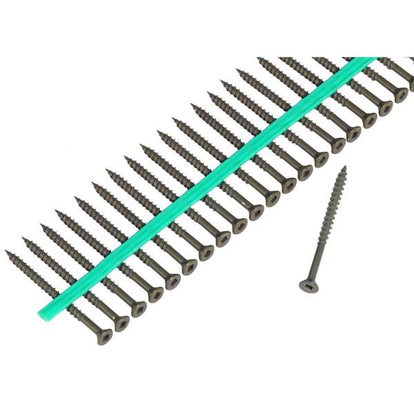 MURO 8 21/2 in. Internal Square FlatHead Wood Deck Screws (1500Pack) ES8212WMSUG The Home