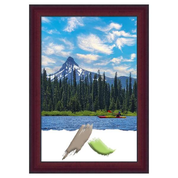 Amanti Art Canterbury Cherry Wood Picture Frame Opening Size 24 x 36 in.