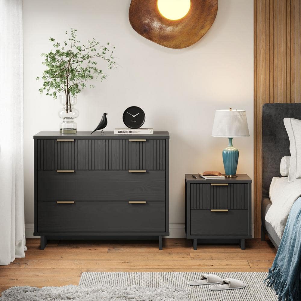 Gray dresser and nightstand discount