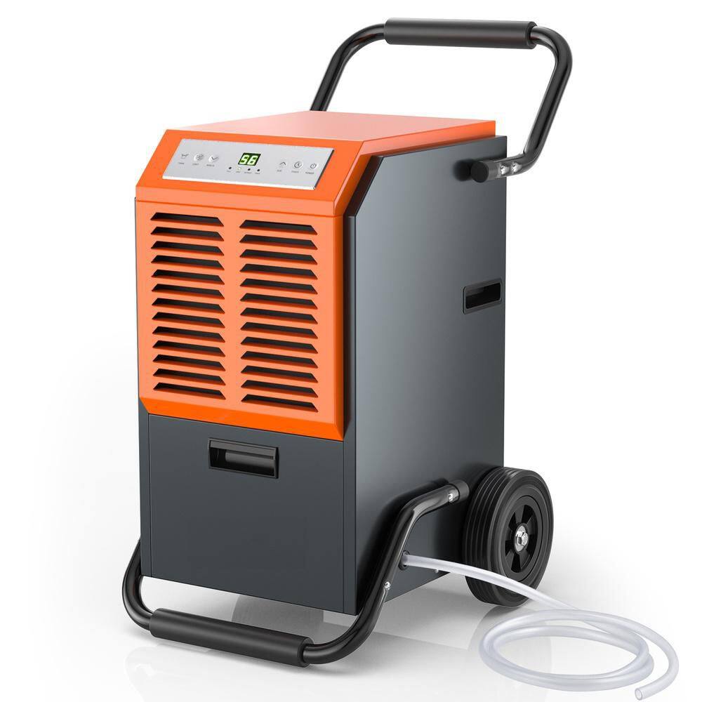 163 pt. Commercial Dehumidifier with Drain Hose and 24H Timer-Gray price history on PriceWatchPro