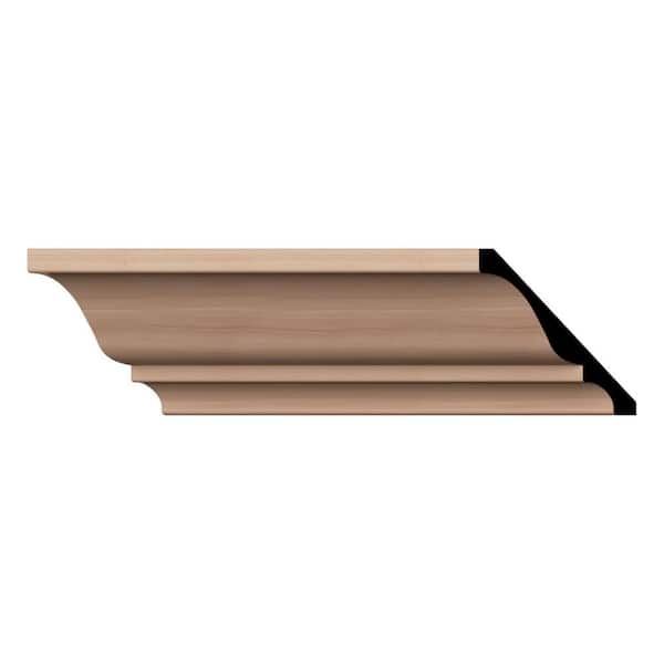 WM45 0.59 in. D x 5.25 in. W x 96 in. L Wood (Cherry) Crown Moulding