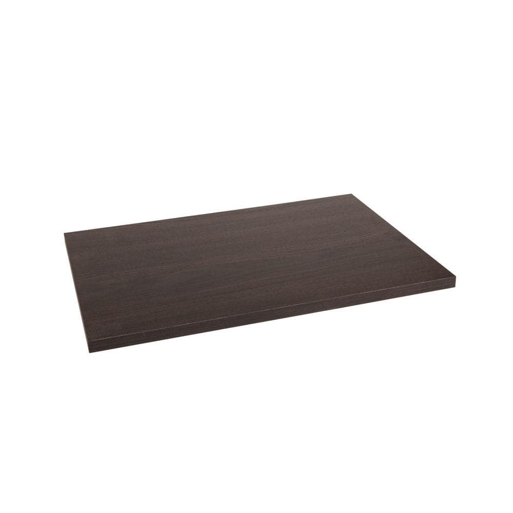 16 in. x 23 in. Wood Shelf in Espresso