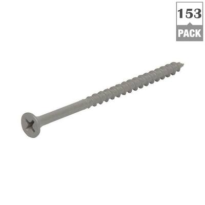 #8x 1-5/8 in. Philips Bugle-Head Coarse Thread Sharp Point Polymer Coated Exterior Screw (1 lb./Pack)