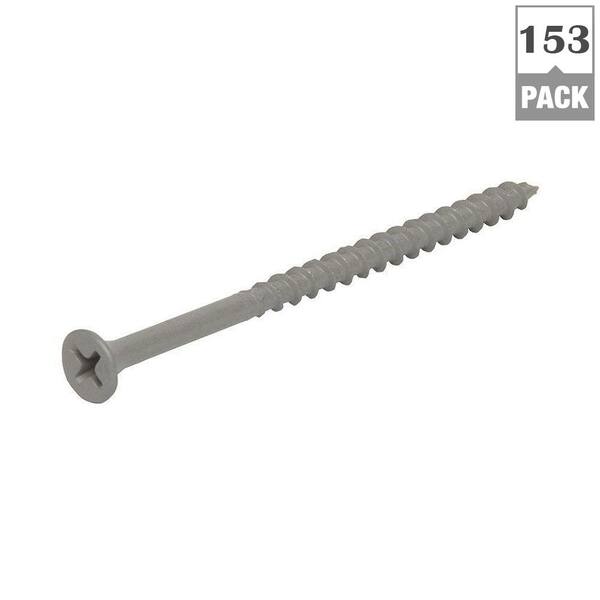 Grip-Rite #8x 1-5/8 in. Philips Bugle-Head Coarse Thread Sharp Point Polymer Coated Exterior Screw (1 lb./Pack)