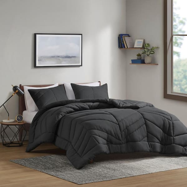 Intelligent Design Alden Black Microfiber Twin/Twin XL Comforter Set