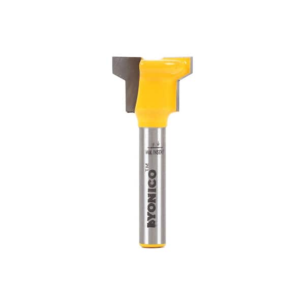 Yonico 31251 Fresa Per CNC A Candela Up-Cut – Carburo Solido, 9.5mm X 27mm X 12.7mm, 2 Taglienti