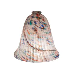 Pate-De-Verre 10 in Multicolored Colorful Glass Bell Shade