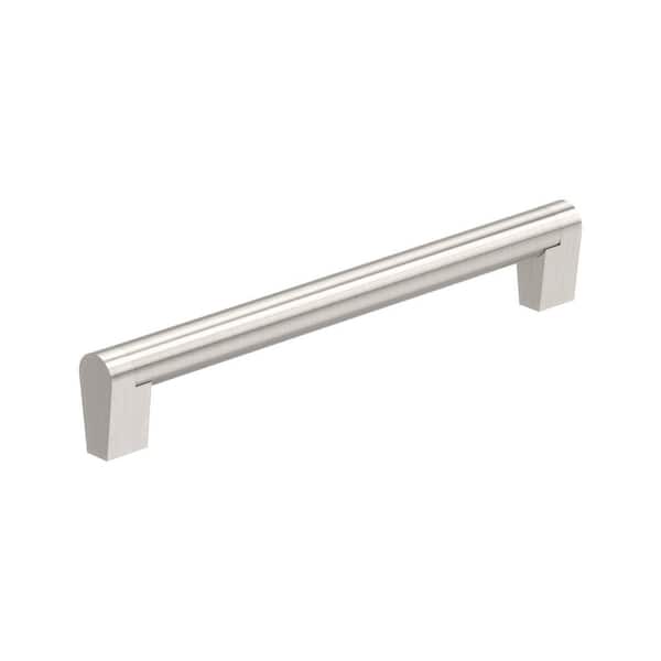 Composite 7-9/16 in. (192mm) Modern Satin Nickel Bar Cabinet Pull