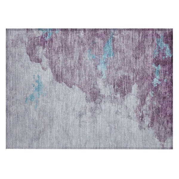 Addison Rugs Chantille Machine Washable Indoor/Outdoor Abstract ACN2108 Lavender 1 ft. 8 in. x 2 ft. 6 in. Accent Rug