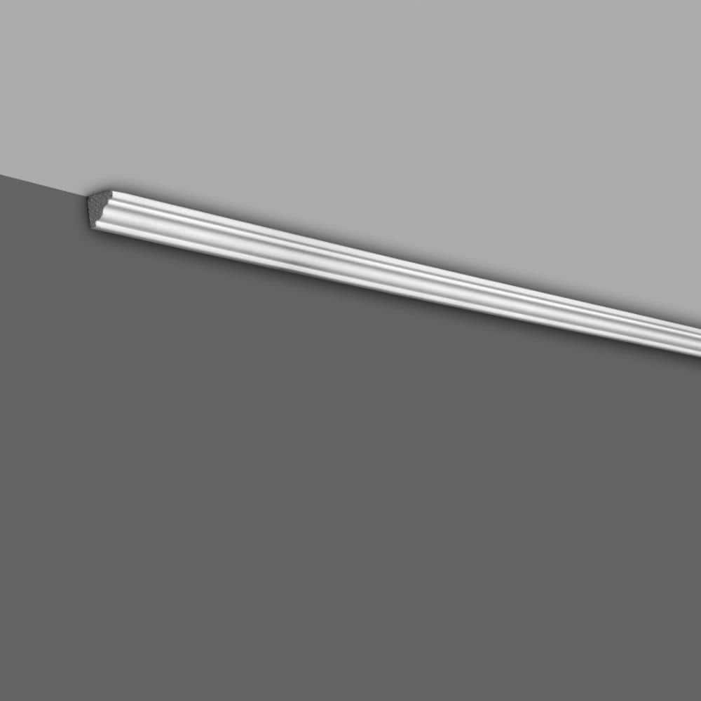 6-inch Unfinished White Recycled Polystyrene Crown Moulding Sample