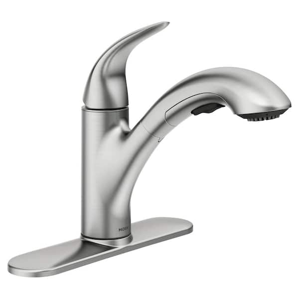 MOEN Medina Single-Handle Pull Out Kitchen Faucet in Spot Resist Stainless