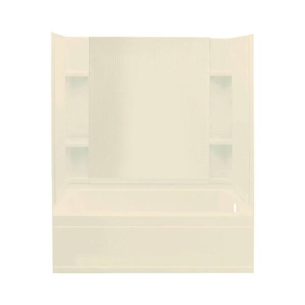 STERLING Accord 32 in. x 60 in. x 74 in. Bath and Shower Kit with Right-Hand Drain in Almond-DISCONTINUED