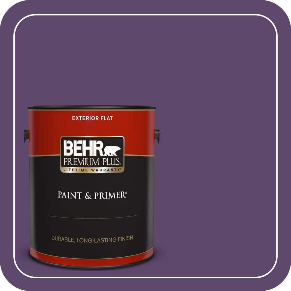 1 gal. #S-G-660 Wild Grapes Flat Exterior Paint & Primer price history on PriceWatchPro