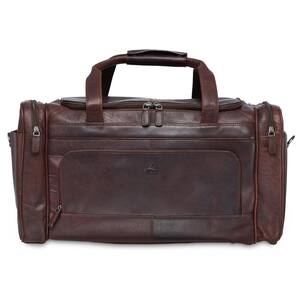 Buffalo Collection 20 in. x 10.75 in. x 10.75 in. (W x D x H) Brown Leather 20 in. Carry on Duffel Bag